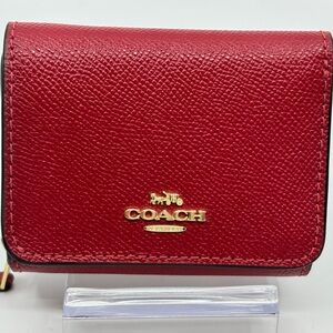 Coach Red Leather Wallet
